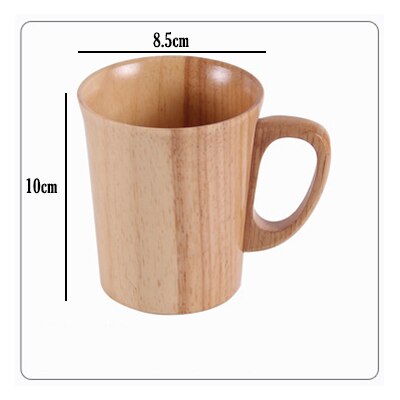 Creative Natural Jujube Wood Mugs Japan Style Breakfast Beer Milk Mug Green Tea Coffee Wooden Cup Water Bottle Home Drinkware