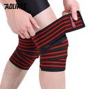 AOLIKES 1 Paar Kniebandagen Fitness Gewichtheben Sport Kniebandagen Knie Wickel für Kniebeugen Trainingsgeräte Zubehör für Fitnessstudio