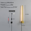 Modern Wall Lights For Living Room Bedroom Bedside LED Sconce Black Lamp Aisle Lighting Decoration Luminaria AC96V-260V Lamparas