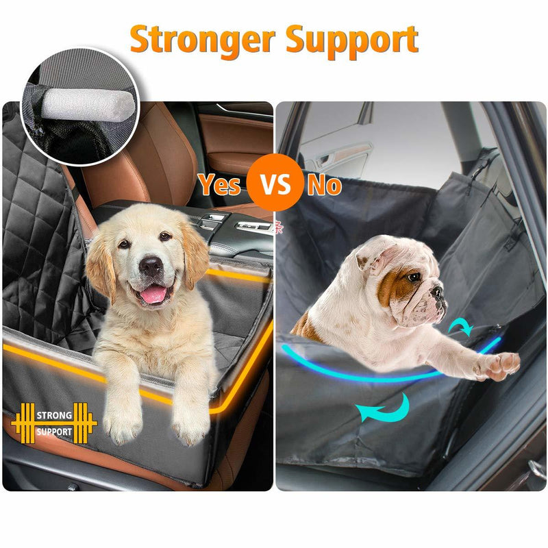 Dog pad hammock cover with seat belt for Dodge car