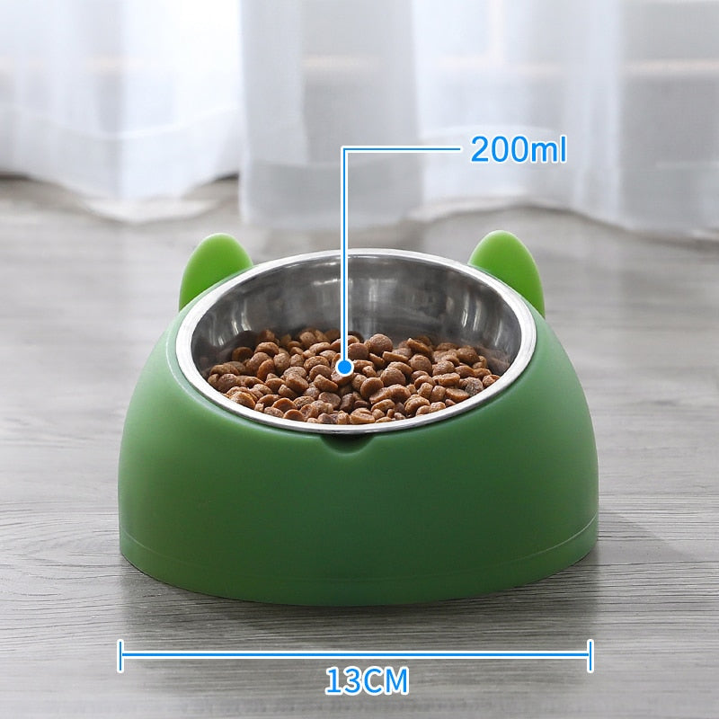 Comedero automático para mascotas HOOPET para gatos, cuenco para perros, cuenco dispensador para gatos con soporte elevado para suministros para mascotas y gatos