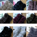 Faux Pelzmantel Winter Frauen 2022 Mode Lässig Warme Dünne Ärmel Lange Faux Fuchspelz Weste Winter Taschen Jacke Frauen 5XL