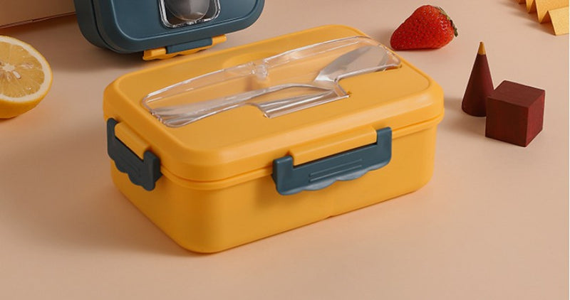 Lunch Box Food Container Bento Box Heated Lunchbox Kids Lunchbox Snack Straw Wheat Korean Sealed Student Plastic Box for Food