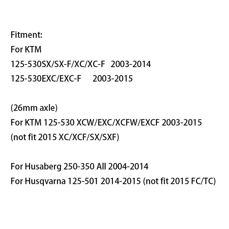 Bremsscheibenschutz vorne für KTM 125 150 200 250 300 350 400 450 530 SX SXF XC XCF EXC EXCF 2003-2015 Für Husqvarna 2014-2015