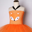 Orange Fox Girls TuTu Dress Children Animal Costume Cartoon Kids Birthday Dresses for Baby Girls Halloween Cosplay Costumes Cute
