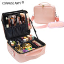 New Women Makeup Large Capacity Cosmetic Bag Beauty Salon Tattoos Nail Art Tool Bin Case