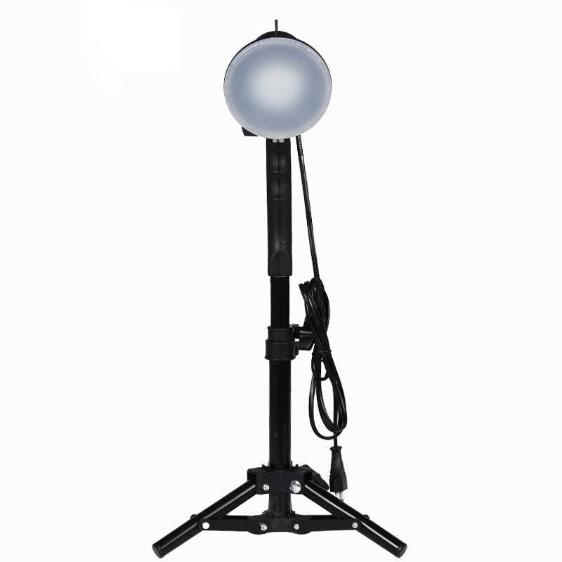 Lámpara LED para estudio de fotografía, bombilla para retrato, caja suave, bombilla de luz de relleno con soporte de luz de 37CM, trípode para estudio fotográfico