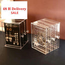 Transparent Jewelry Storage Box Earring Display Stand Storage Box Organizer Drawer Storage Rack Necklace Jewelry Display Cabinet
