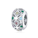 BISAER 925 Sterling Silver High Heels Shoes&Lipstick Charms Beads Wine Glass Pendant Fit Elegant Women DIY Bracelet Fine Jewelry