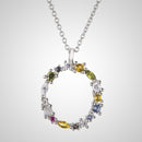 ANDYWEN 925 plata esterlina 26 letras oro inicial AB colgante collar fino cadena larga ajustable Mini PG CZ joyería