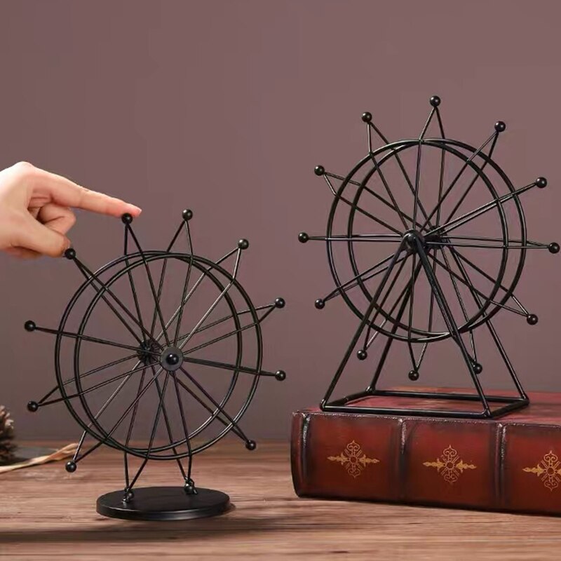 Home Decoration Crafts Accessories Simple Modern Room TV Cabinet Wine Cabinet Decoration Rotating Ferris Wheel Small Decorations