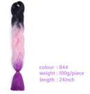 Black Star Hair Ombre Jumbo Extensiones de cabello trenzado Trenzas retorcidas de 24 pulgadas Fibra de cabello sintético para trenzado retorcido para mujeres