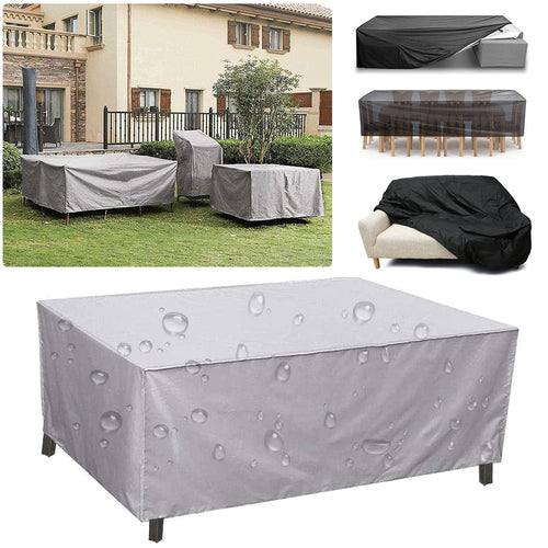Gartenmöbelabdeckungen wasserdicht Regen Schnee Staub winddicht UV-Schutz Oxford-Gewebe Terrassenmöbelabdeckungen 190T
