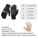 WEST BIKING Bike Touch Screen Gloves Winter Thermal Windproof Warm Full Finger Gloves For Cycling Men Waterproof Bicycle Gloves