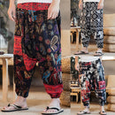 Baggy Cotton Linen Harem Pants Men Hip-hop Women Plus Size Wide Leg Trousers Casual Vintage Long Pants Pantalones Hombre 2022
