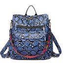 Retro Large Backpack Women PU Leather Rucksack Women&