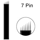 50/100pcs Microblading Needles NANO Black Manual Eyebrow Blades 0.16mm U SHape 12U 14U 16U 18U for Permanent Makeup Supplies