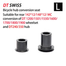 DT SWISS FreeHub dt240 350 1700 Caps MTB Bicycle Hubs Converters Mountain Bike End  Adapter QR Or THRU  Adaptor HG/XD/MS BOOST