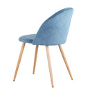 A Set Of 4 Dining Chairs With Soft Velvet And Metal Feet Suitable for Kitchen Dining Room Living Room Lounge(Pink/Green/Blue))