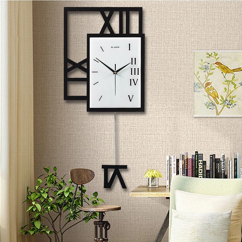 Big Size Swing Wall Clock Watch Home Living Room Large Wall Clock Study Room Fashion Decoration