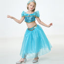Film Mädchen Kind Sommer Jasmin Prinzessin Tanzkleid Kinder Aladdin Halloween Party Performance Kostüm Top Rock Hose Set
