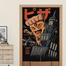 Japanese Door Curtain Partition Curtain Restaurant Decoration Curtain Noren for Noodle Store Kitchen Room Decoration