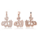 TOPGRILLZ New Allāh Pendant Necklace With 4mm Tennis Chain High Quality Iced Micro Pave Cubic Zirconia HipHop Fashion For Gift