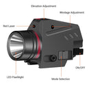 Tactical LED Gun Light Flashlight Red Laser Sight for 20mm Rail Pistol Gun Light Airsoft Light Hunting Shooting Accessory