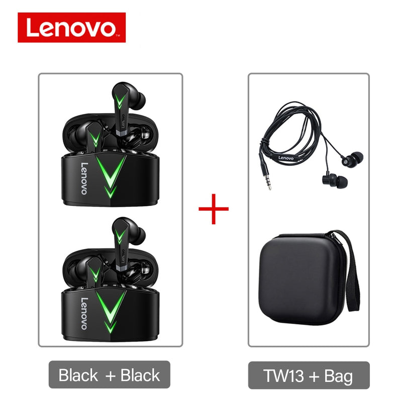 Lenovo LP6 TWS Auriculares para juegos Auriculares inalámbricos Bluetooth5.0 Auriculares deportivos a prueba de agua In-Ear Baja latencia / Android iOS