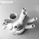 Nordic Simulation Anatomical Heart Shape Flower Vase Heartbeat Resin Flower Pot Art Vases Sculpture Desktop Plant Pot Home Decor