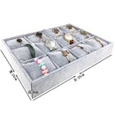 Bracelet Tray 4 Grids Jewelry Display Box Jewelry Pillow Display Prop Watches Bracelet Showcase Watch Tray