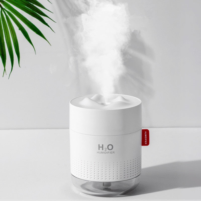 White Snow Mountain Luftbefeuchter 500ML Ultraschall USB Aroma Air Diffusor Beruhigendes Licht Aromatherapie Humidificador Home Diffusor