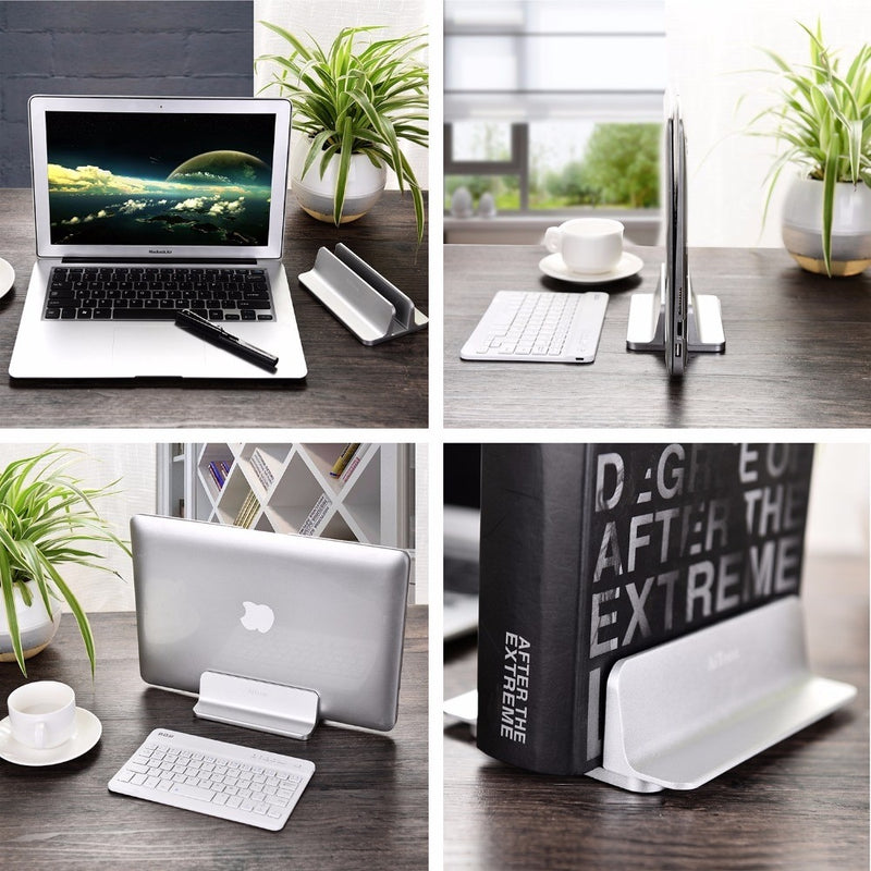 Vertical Adjustable Laptop Stand Aluminium Portable Notebook Mount Support Base Holder For MacBook Pro Air Accessory Book Holder