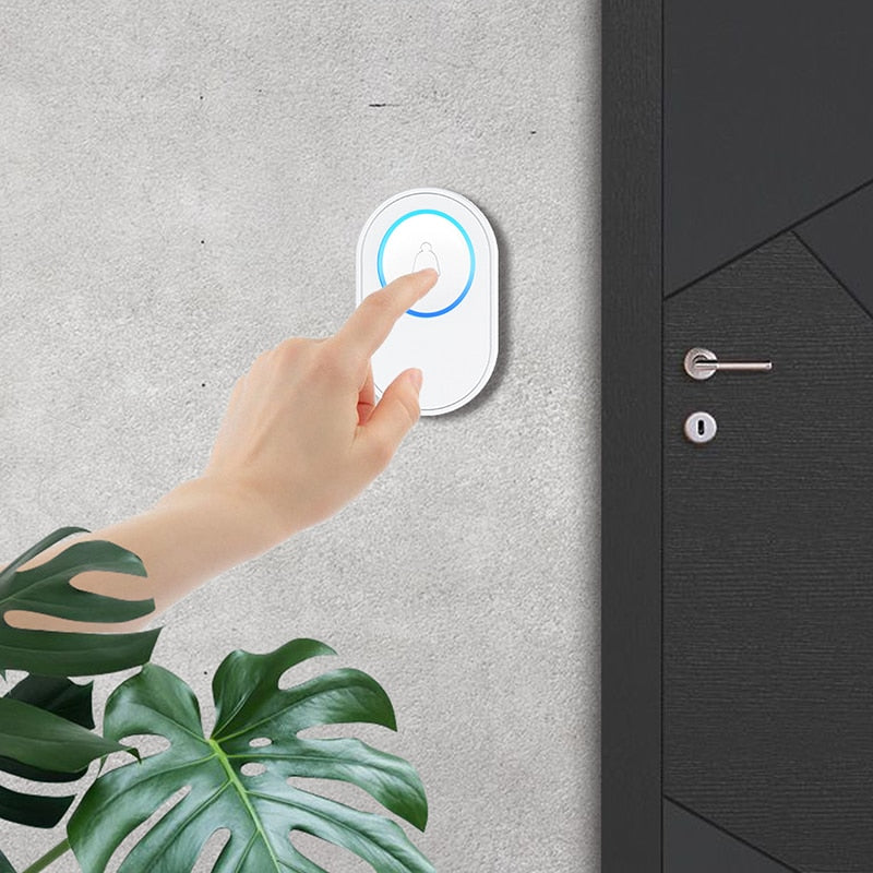 Wifi Doorbell Alarm System Intelligent Wireless Doorbell Strobe Tuyasmart app 58 sound compatible 433MHz wireless detectors
