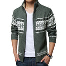 Neue Herbst Winter Herren Pullover Wolle Herren Stehkragen Einfarbig Casual Pullover Herren Thick Fit Marke Strickjacken
