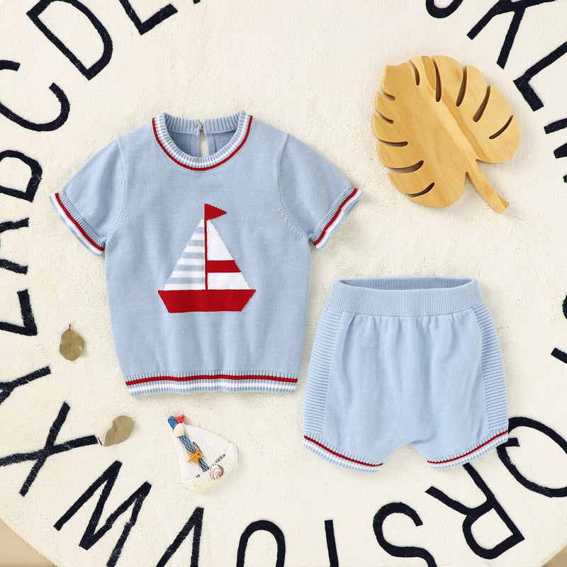 Baby Clothes Sets Summer Short Sleeve Newborn Bebes Tee Tops + Bottoms 2pcs Outfits for Infant Boys Girls Clothing Suits Outwear