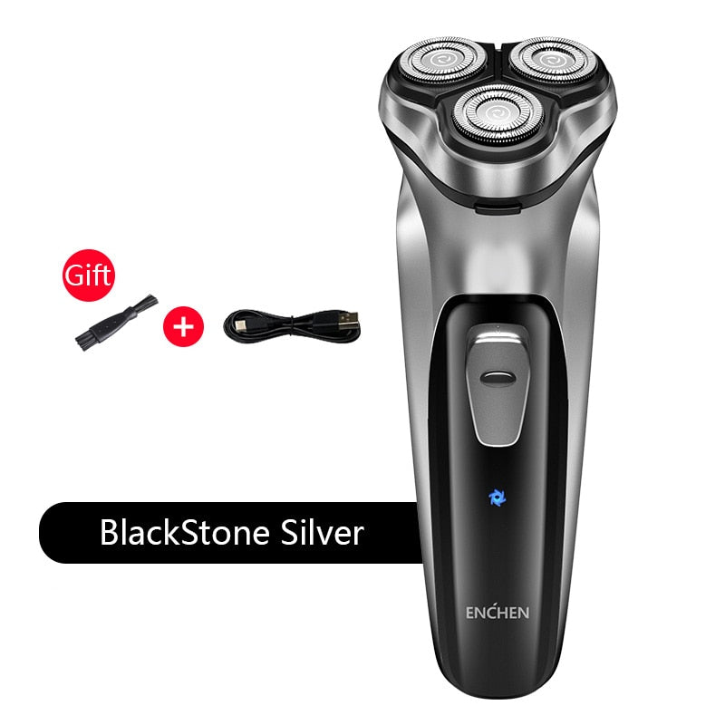 ENCHEN BlackStone Electric Face Shaver Razor for Men 3D Floating Blade Washable USB Rechargeable Shaving Beard Machine