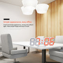 Digital Wall Clock 3D LED Alarm Clock Electronic Desk Clocks with Large Temperature 12/24 Hour Display