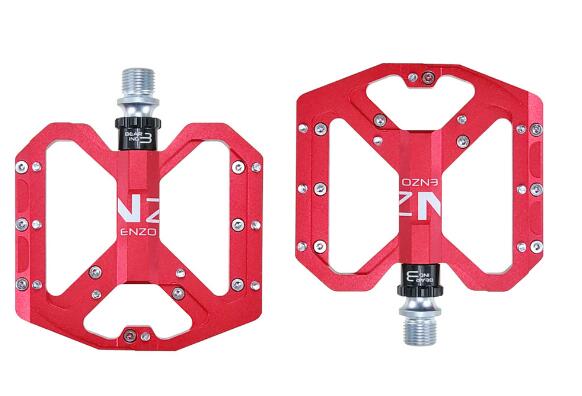 2020 new Mountain Non-Slip Bike Pedals Platform Bicycle Flat Alloy Pedals 9/16" 3 Bearings for Road MTB Fixie Bikes