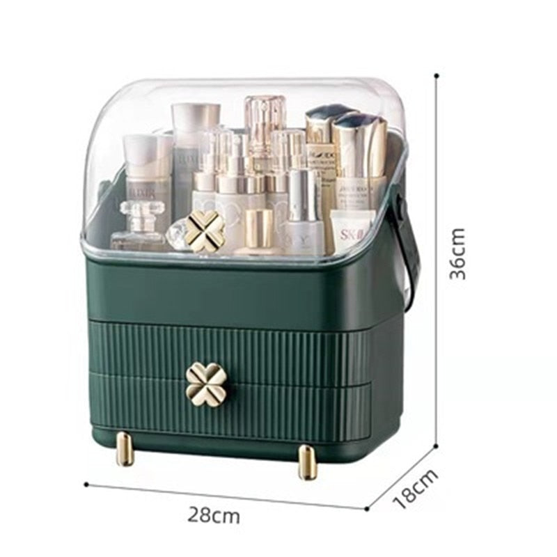 Makeup Organizer For Cosmetic Large Capacity Cosmetic Storage Box Organizer Desktop Jewelry Nail Polish Makeup Drawer Container