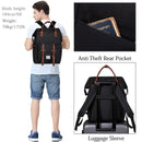 Mochila VASCHY para hombre, mochila antirrobo para ordenador portátil de 15,6 pulgadas con cargador USB, mochila de viaje para mujer, mochila escolar para adolescentes, mochila de ocio
