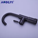 Solid Brass Black Bathroom Basin Faucet Cold And Hot Water Mixer Sink Tap Single Handle Brushed Gold Taps with Pop Up Drain