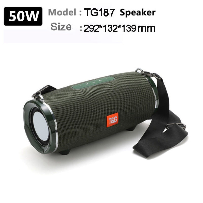 new 50W high-power wireless Bluetooth portable speaker, stereo subwoofer, TWS music center, can play sound for a long time som