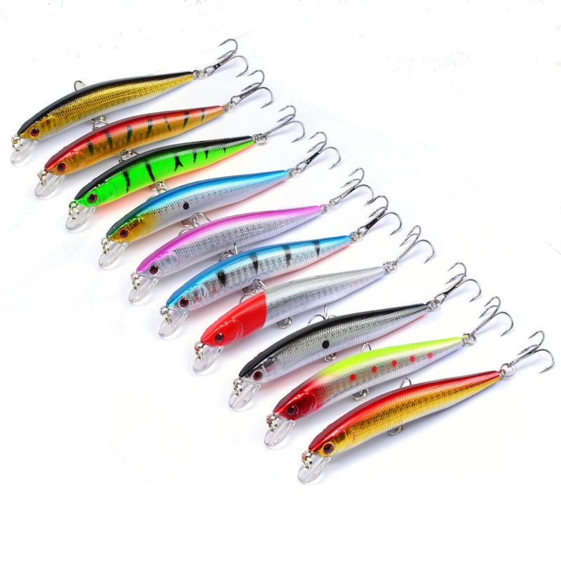 20 Pcs Artificial Bait Fishing Lures Set Topwater Carp fishing Bait Kit Tackle Suit Sale Hard Bait Minnow Fish lure set