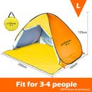 Full Automatic Camping Tent With Door Window Anti-UV Awning Tents Quick Opening Outdoor Sunshelter For 1-4 People Sunproof X147B