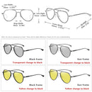 CoolPandas Brand Pilot Sunglasses Men Women Photochromic Day Night Driving Polarized Sun Glasse Chameleon anteojos de sol hombre