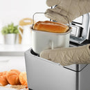 710W Multi-functional Automatic Stainless Steel Bread Maker 19 Programs Wheat Bread Maker with 3 Loaf Sizes Fruit Nut Dispenser