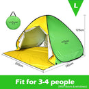 Full Automatic Camping Tent With Door Window Anti-UV Awning Tents Quick Opening Outdoor Sunshelter For 1-4 People Sunproof X147B