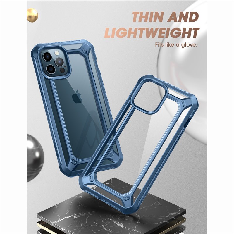 SUPCASE Für iPhone 12 Pro Max Hülle 6,7 Zoll (Release 2020) UB EXO Pro Hybrid Clear Bumper Cover MIT Eingebautem Displayschutz