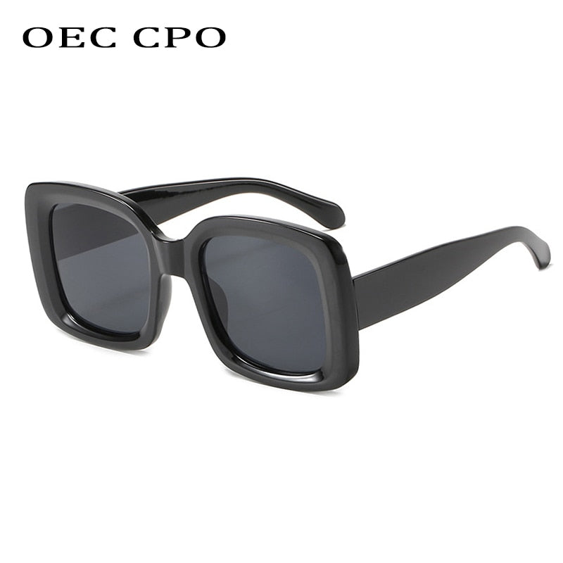 Gafas de sol cuadradas OEC CPO Lady Steam punk para hombre, gafas de sol negras a la moda, gafas de sol para mujer UV400, gafas para mujer O851